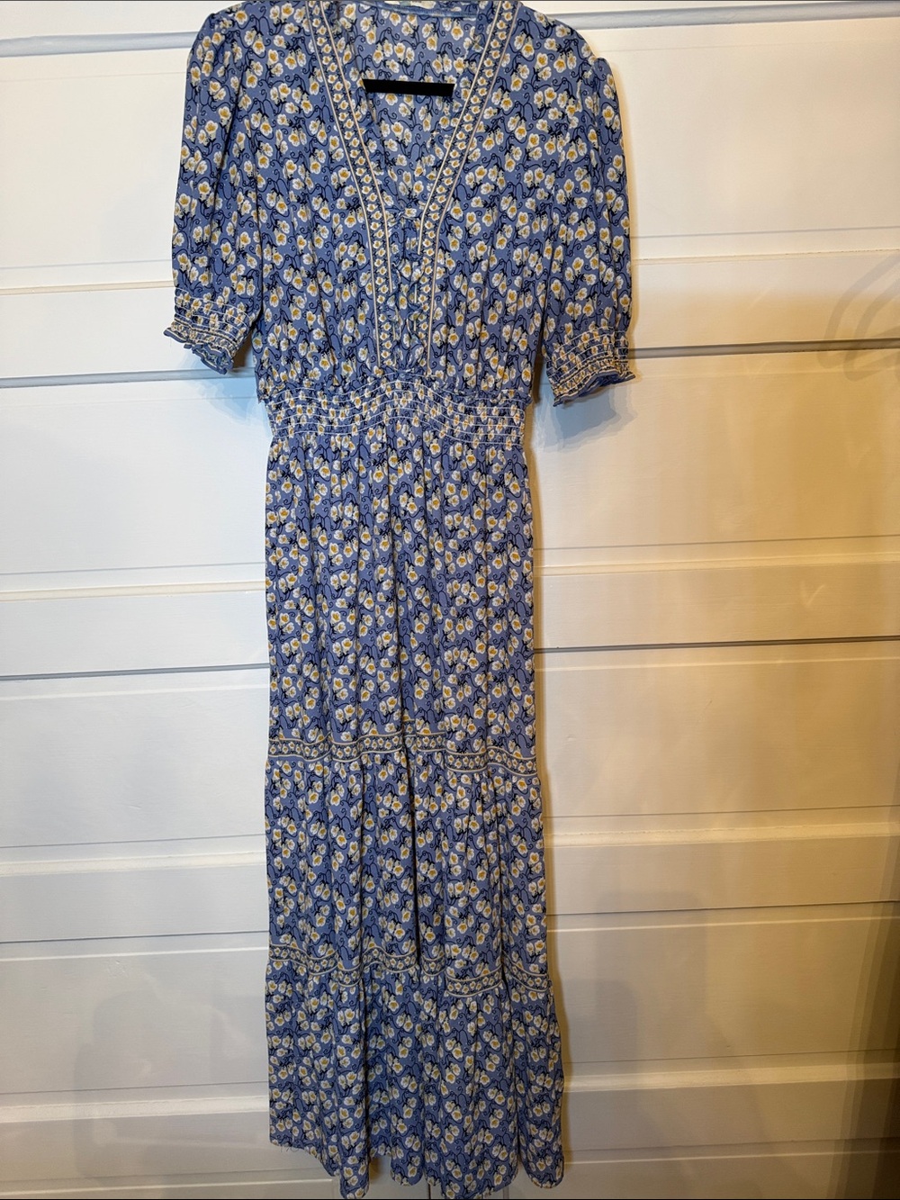 Max Studio ditzy Floral Tiered Maxi Dress Cottagecore Prairie garden party sweet